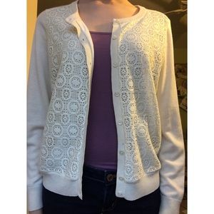 Banana Republic Cream button down cardigan